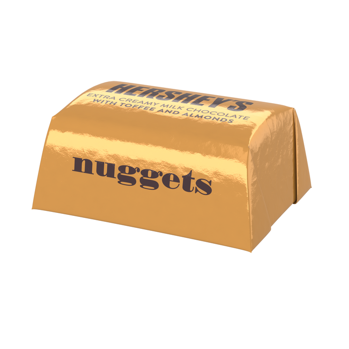 Image of HERSHEY'S NUGGETS Milk Chocolate with Toffee and Almonds - 3.75 lb. Bag Packaging