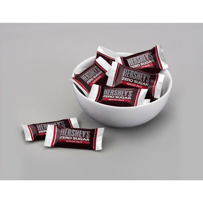 Image of HERSHEY'S ZERO SPECIAL DARK Chocolate Miniatures 5.1oz Candy Bag Packaging