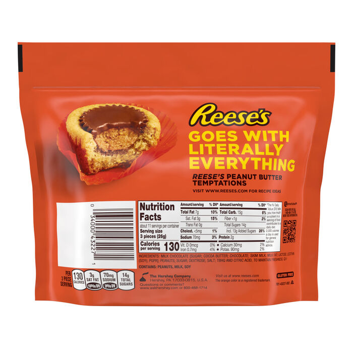 REESE'S Milk Chocolate Peanut Butter Cup Miniatures 10.5oz Candy Bag
