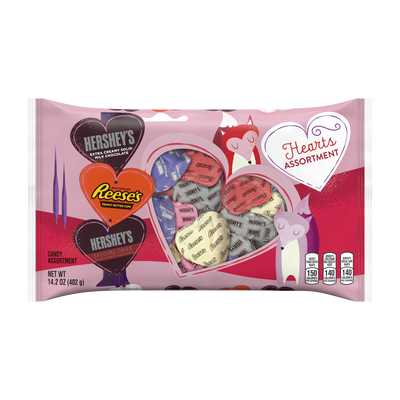 Valentines Hershey's and Reese's Heart Assortment Bag , 15 oz.