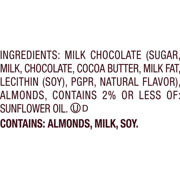 Image of HERSHEY'S KISSES with Almonds Gold Foils Milk Chocolate Candy Bulk Bag, 60 oz Packaging