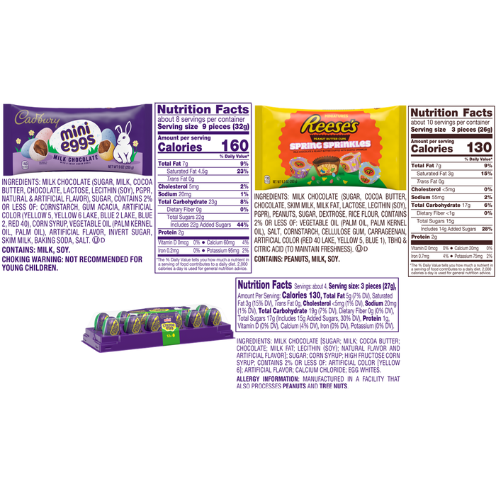 Image of HERSHEY’S Candies and Chocolates Assorted Easter Basket Box Packaging