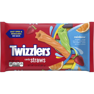 TWIZZLERS Rainbow Candy Straws - 12.4 oz.