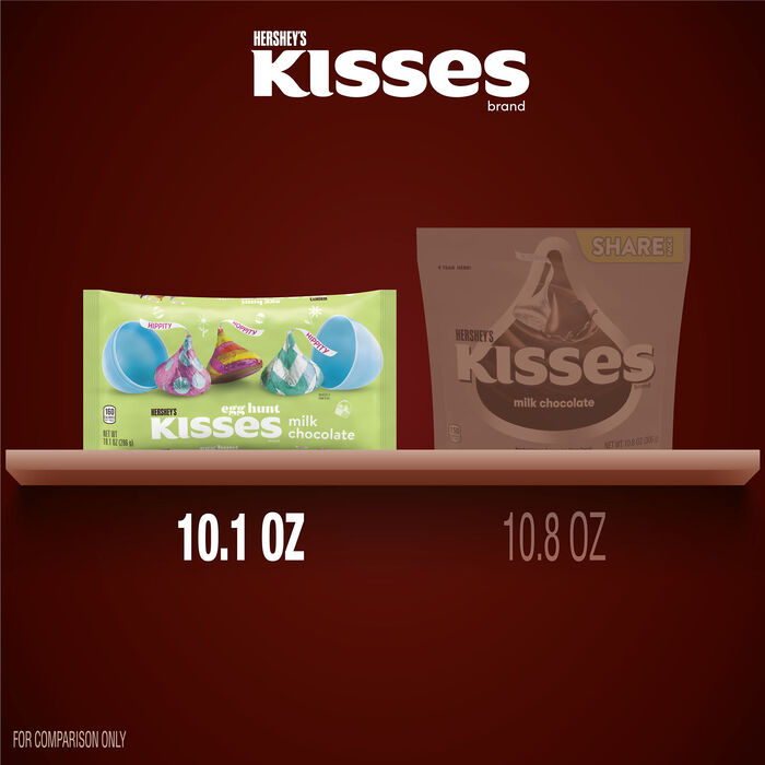 Image of HERSHEY'S KISSES Milk Chocolate, Easter Candy Bag, 10.1 oz Packaging