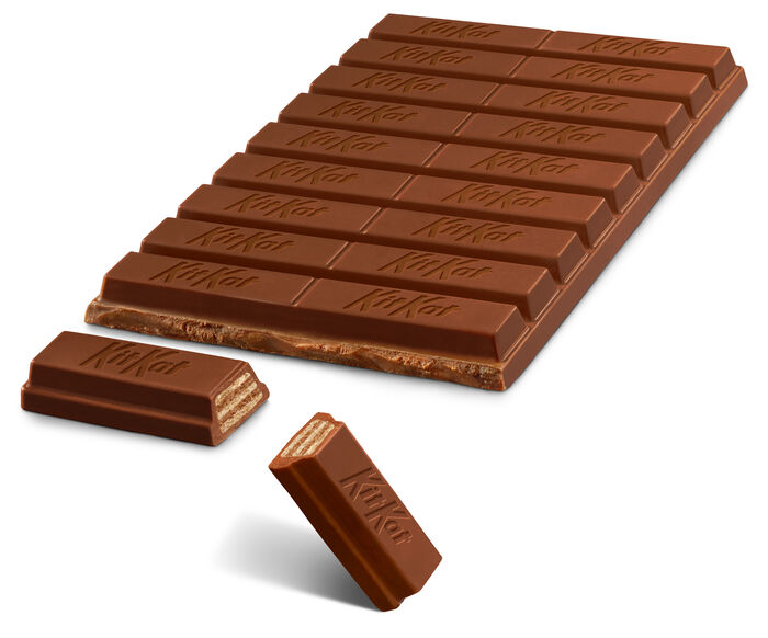 Image of KIT KAT® Milk Chocolate Wafer XL Candy Bar, 4.3 oz (10 Pieces) Packaging