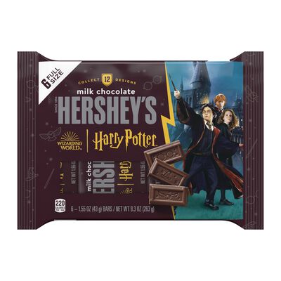 HERSHEY'S Milk Chocolate Harry Potter™, Limited Edition Full Size Candy Bars, 1.55 oz (6 Count)
