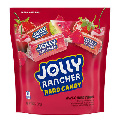 JOLLY RANCHER Awesome Reds Assorted Fruit Flavored Hard Candy Bag, 11.2 oz
