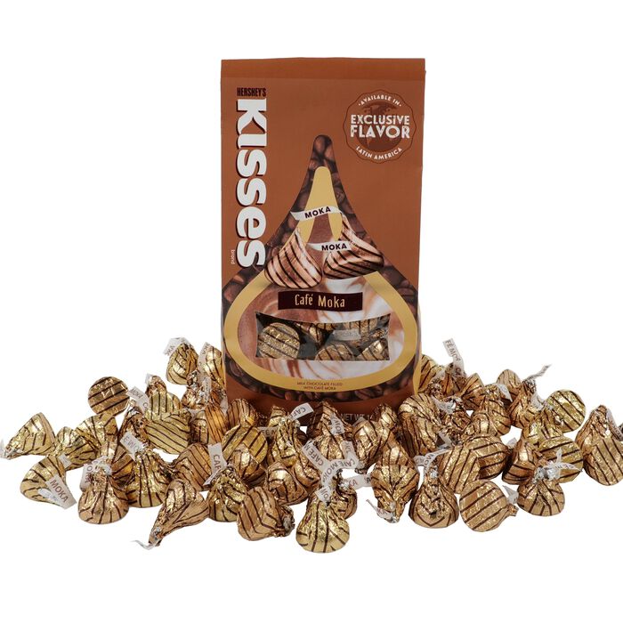 Image of HERSHEY'S KISSES Flavors of The World Moka 10oz Pouch Packaging