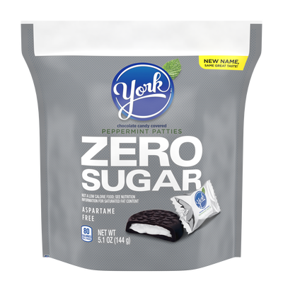 YORK Zero Sugar Dark Chocolate Candy Peppermint Patties, 5.1 oz bag