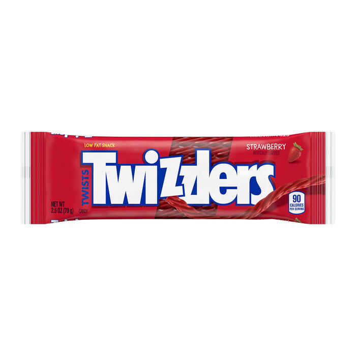 Image of TWIZZLERS Twists Strawberry Flavored Licorice Style Candy Packs, 2.5 oz (18 Count) Packaging