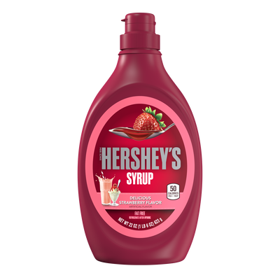 HERSHEY'S Strawberry Syrup, 22 oz bottle