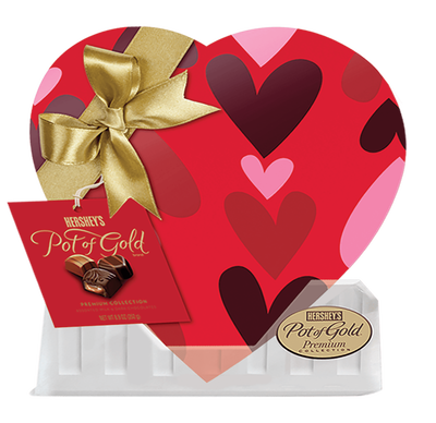 Hershey S Pot Of Gold Premium Assorted Chocolates Red Heart Box