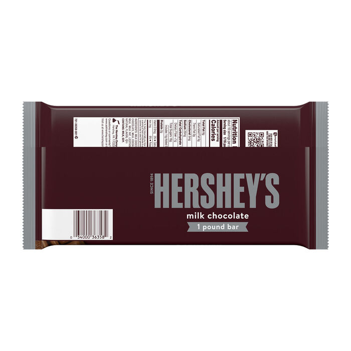 Image of HERSHEY'S Milk Chocolate 1lb Gift Candy Bar Packaging