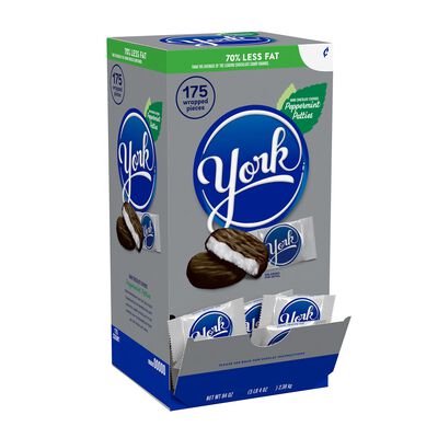 YORK Dark Chocolate Peppermint Patties Candy Bulk Box, 84 oz