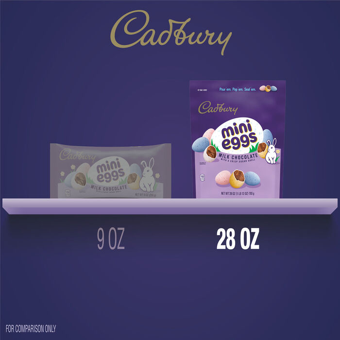 Image of CADBURY MINI EGGS Milk Chocolate, Easter  Candy  Bag, 28 oz Packaging
