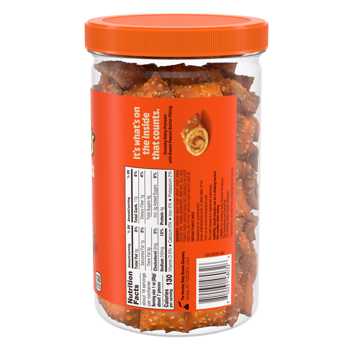 Image of REESE'S Peanut Butter Filled Pretzels Jar,  18 oz Packaging