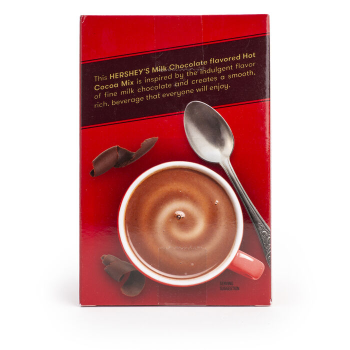 Image of HERSHEY'S Milk Chocolate Hot Cocoa Mix, 0.88oz (6 Count) Packaging