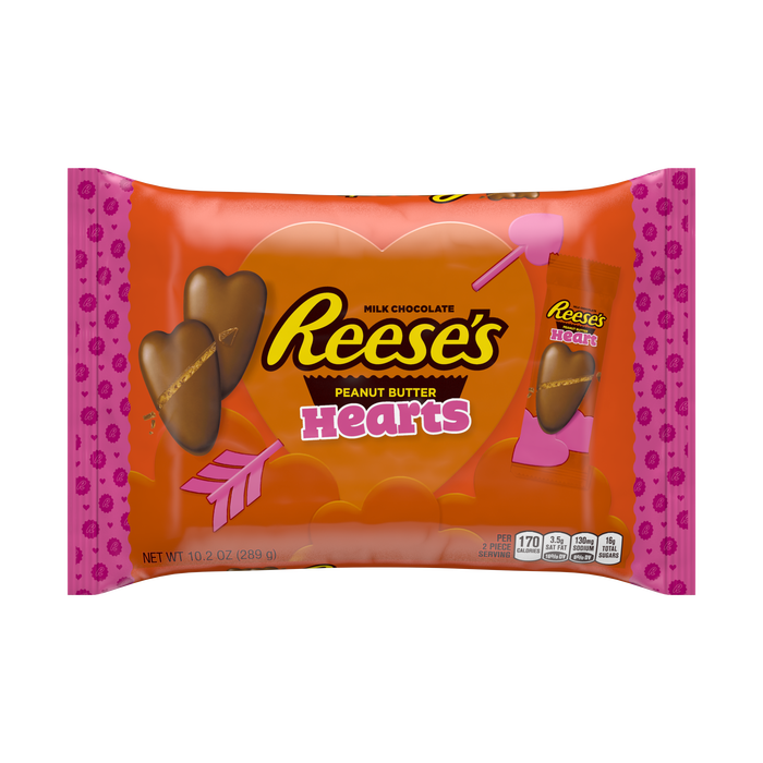 Image of REESE'S Milk Chocolate Peanut Butter Hearts, 10.2 oz Packaging
