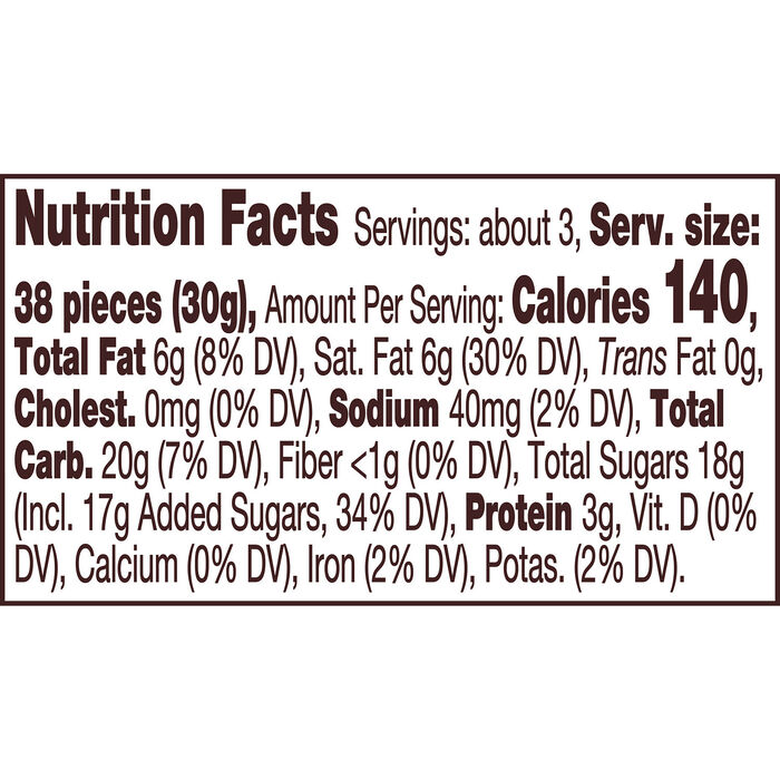 Image of REESE'S PIECES Christmas Candy Carton, 3 oz Packaging