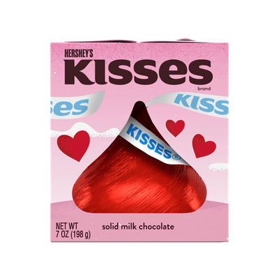 Giant Valentines HERSHEY'S KISSES Milk Chocolate, 7 oz.