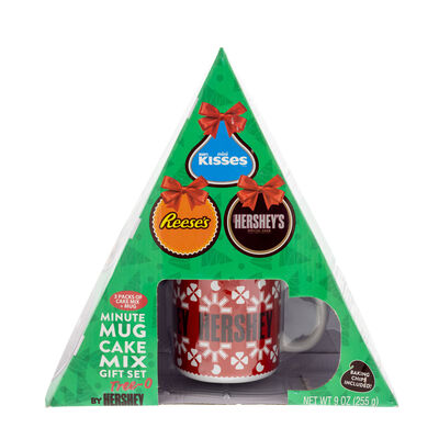 HERSHEY MUG CAKE GIFT SET IN TREE BOX