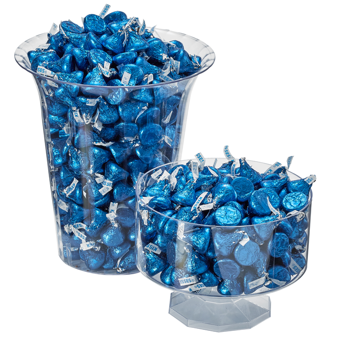 Image of KISSES Milk Chocolates in Dark Blue Foils - 4.16 lbs. [4.16 lb. bag] Packaging