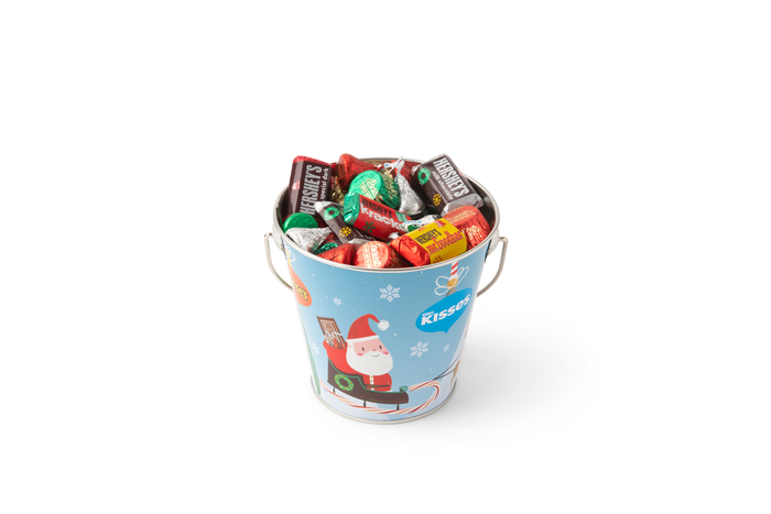 Image of Holiday HERSHEY'S Bucket Packaging