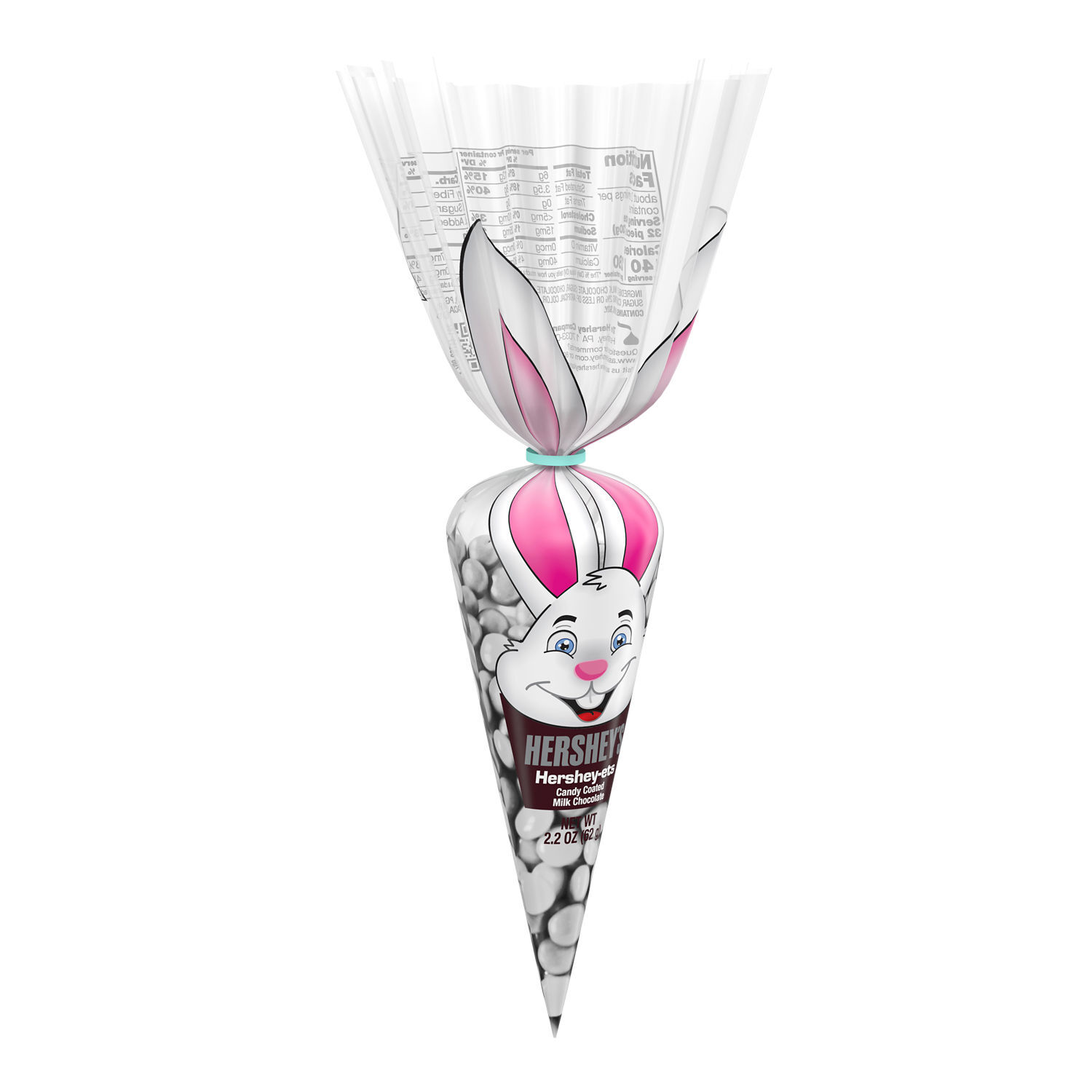 HERSHEY'S HERSHEY-ETS Carrot Shaped Easter Gift Bag, 2.2 oz