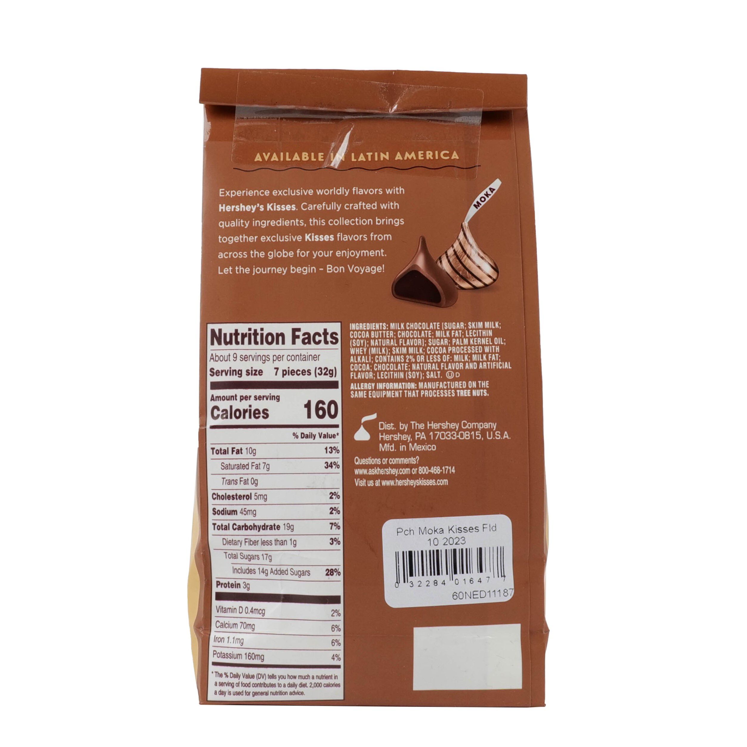 HERSHEY'S KISSES Flavors of The World Moka 10oz Pouch