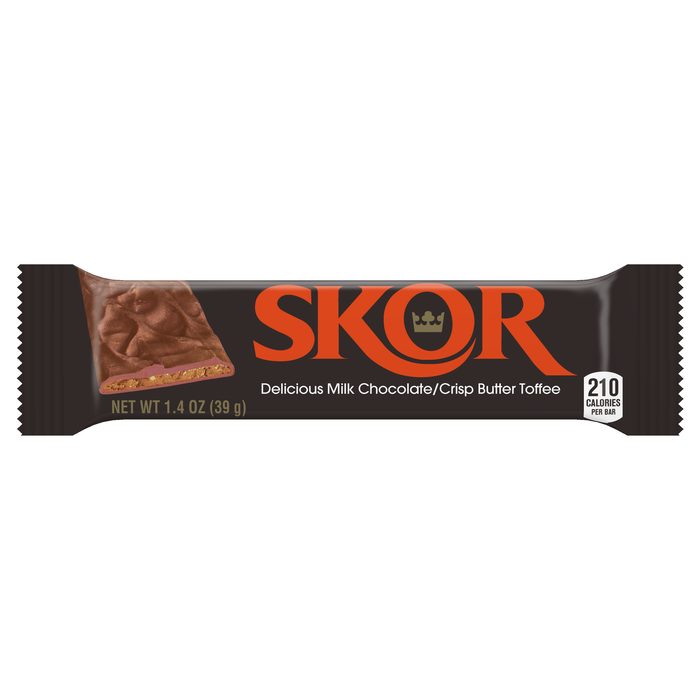 Image of SKOR Toffee Candy Standard Bar Packaging