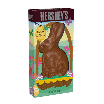 HERSHEY'S Solid Milk Chocolate Easter Bunny, 5 oz