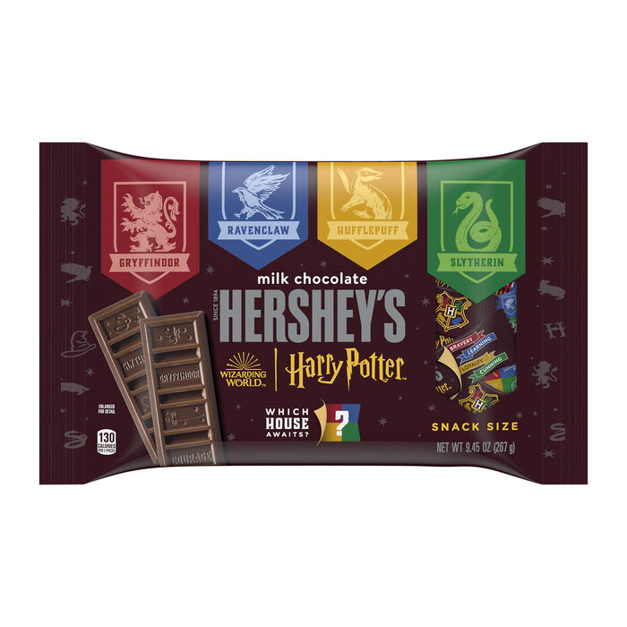 Image of HERSHEY'S Milk Chocolate Harry Potter™ Snack Size Halloween Candy Bars, 9.45 oz Packaging