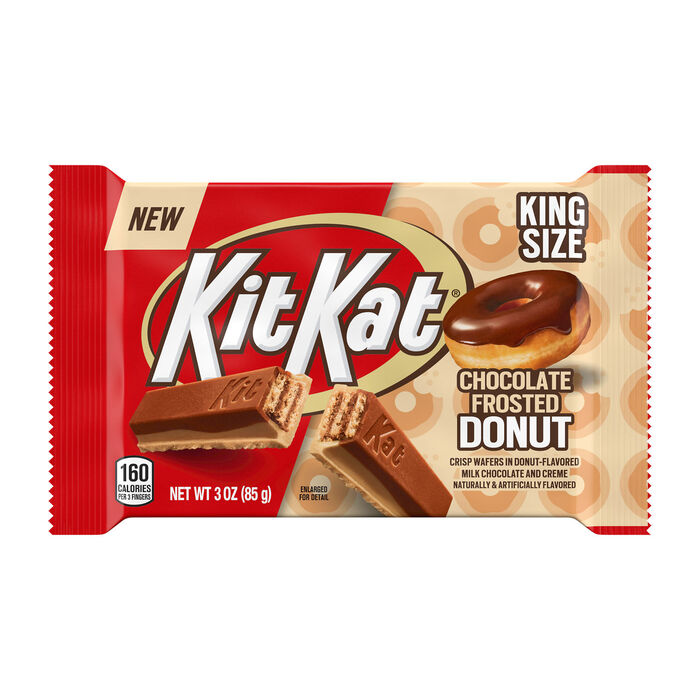 Image of KIT KAT Chocolate Frosted Donut King Size Bar 2.5oz Packaging