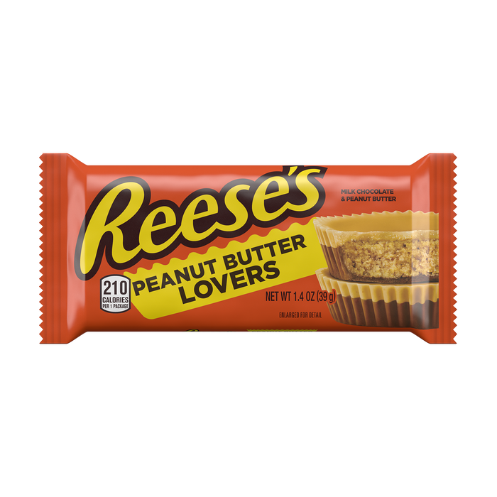 Image of REESE'S Peanut Butter Lovers Milk Chocolate Peanut Butter Cups, 1.4 oz. Packaging