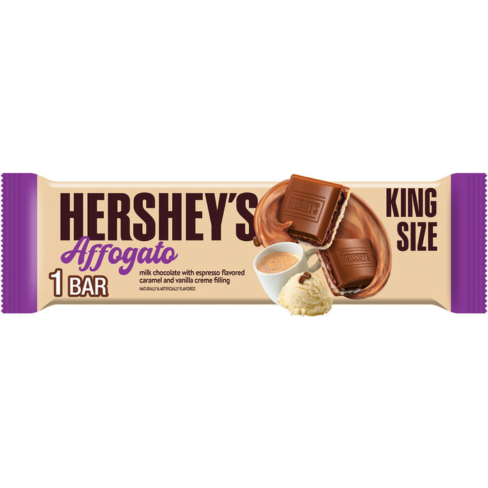 Image of HERSHEY'S Affogato Flavored King Size Candy Bar, 2.2 oz Packaging