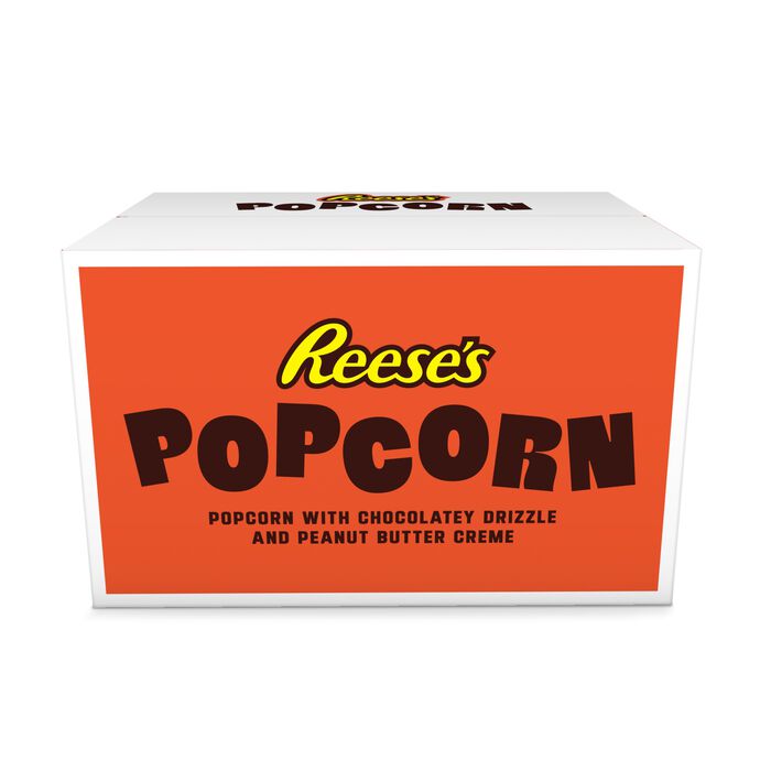 Image of REESE’S Peanut Butter Popcorn 12-Pack Box Packaging