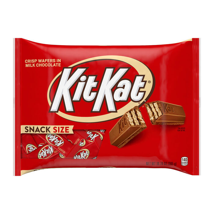 Image of KIT KAT Milk Chocolate Snack Size 10oz Candy Bag Packaging