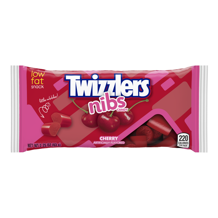 Image of TWIZZLERS NIBS Cherry Candy Standard Bag Packaging