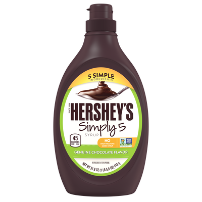 HERSHEY'S Simply 5 Chocolate Syrup 21.8 oz. bottle