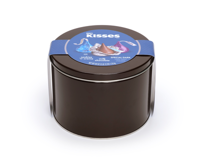 KISSES Trio of Chocolate Flavors Gift Tin 4 lb.