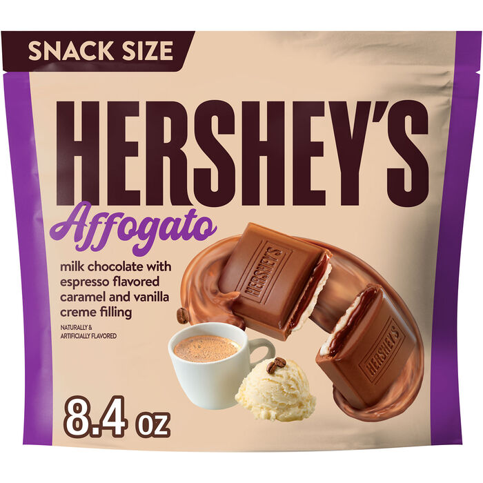 Image of HERSHEY'S Affogato Flavored Snack Size Candy Bag, 8.4 oz Packaging