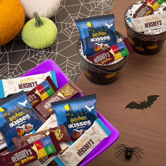 Image of HERSHEY'S Assorted Harry Potter Halloween Candy, 30.56oz Bag Packaging