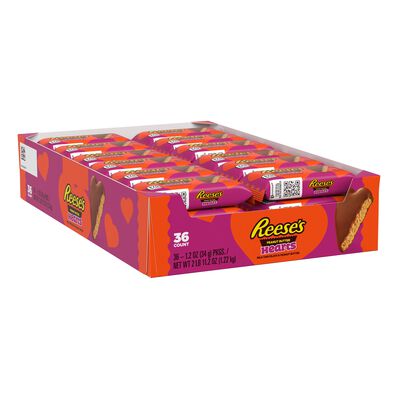 REESE'S Milk Chocolate Peanut Butter Hearts Valentine's Candy Packs, 1.2 oz (36 Count)