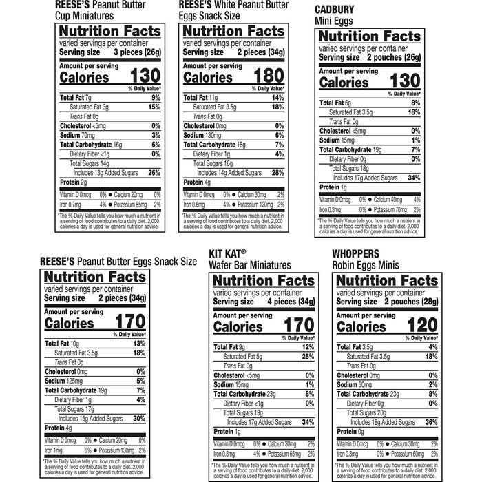 Image of Hershey Assorted Candy, Easter Bulk Bag, 35.23 oz (90 Pieces) Packaging