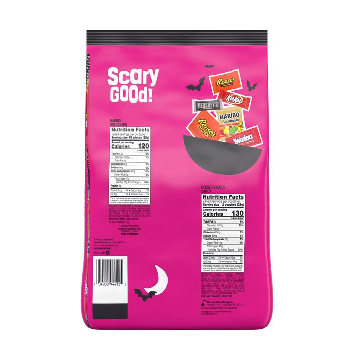Image of Hershey Assorted Flavored Snack Size, Candy Variety Bag, 46.34 oz (105 Pieces) Packaging