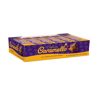 CADBURY CARAMELLO Milk Chocolate Caramel Candy Bars, 1.6 oz (18 Count)