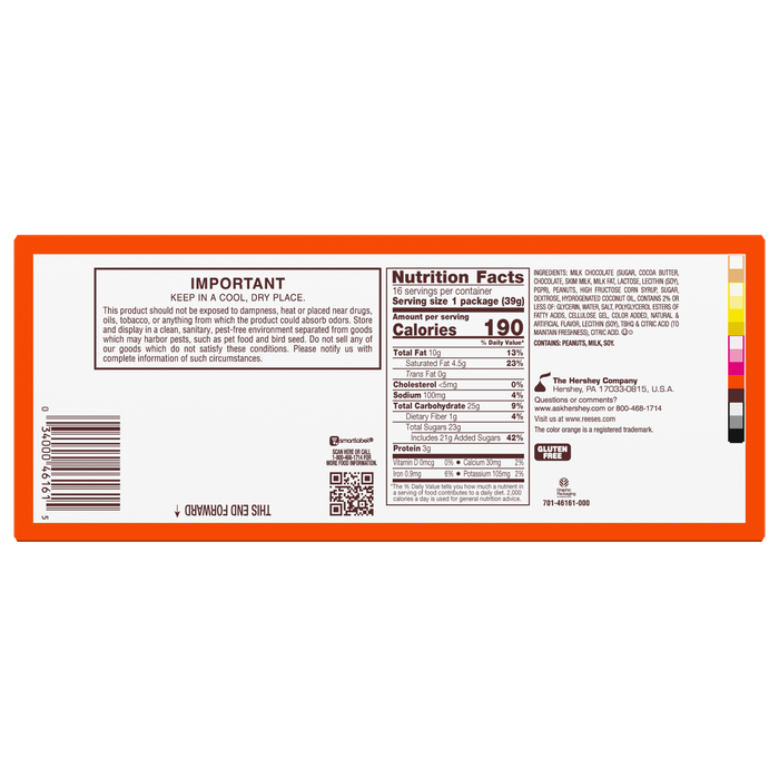 Image of REESE'S Big Cup Marshmallow Milk Chocolate Peanut Butter Cups, 1.4 oz (16 Count) Packaging