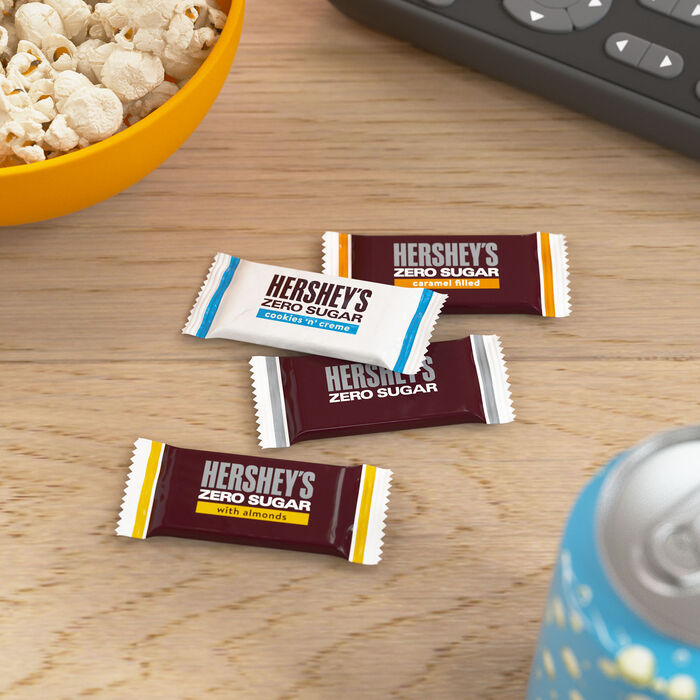 Image of HERSHEY'S Zero Sugar Assorted Candy Bag, 15 oz Packaging