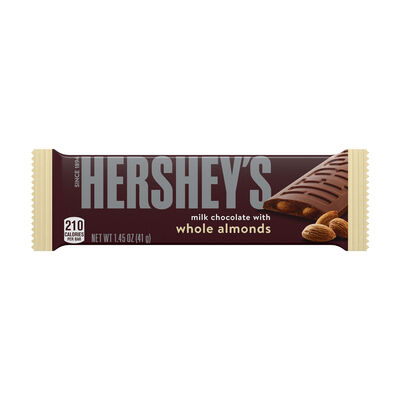 HERSHEY'S Milk Chocolate Almond Standard Size 1.45oz Candy Bar