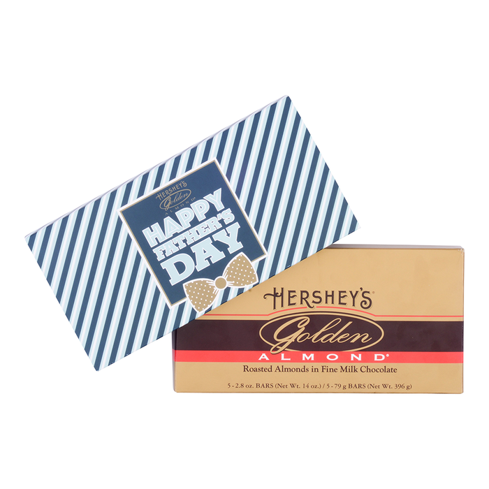 Image of HERSHEY'S Father's Day GOLDEN ALMOND Chocolate Bars Packaging